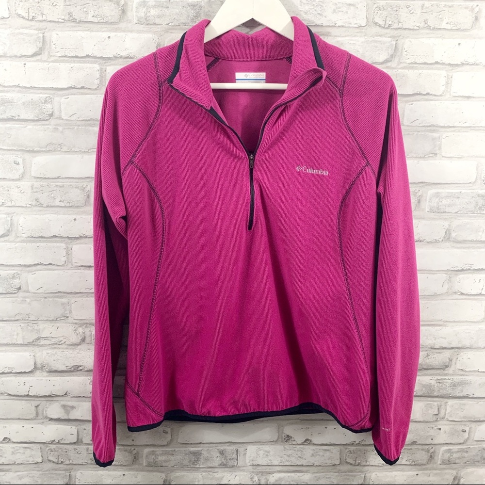 COLUMBIA • Omni-Wick Purple Pullover Sweater